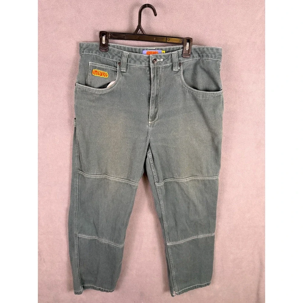 Empyre Mens Pants Size 36 Relax‎ Jeans Skater Baggy Y2K 90s Grunge Double Knee